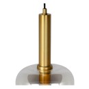 Lucide 45494/01/65 Hängende Deckenleuchte Joanet 1x40w | E27 - Rauchgrau, Glas