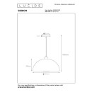 Lucide L454960135 Pendelleuchte SIEMON  E27