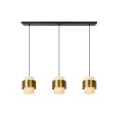 Lucide 45497/03/02 FIRMIN Deckenlampe 3xE27 - Messing, opal