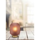 Lucide 45595/01/66 Tischlampe Sueno 1x40w | E14 - Rosa, Kabelschalter