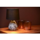 Lucide 47508/81/30 Tischlampe Marmo 1x40w | E14 - schwarz, Keramik, Kabelschalter