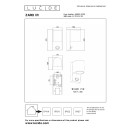 Lucide L698030130 Außenwandleuchte ZARO IR GU10