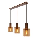 Lucide 74405/03/62 Pendelleuchte Toledo 3x60W | E27