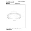 Lucide 78174/40/33 Deckenleuchte Magali 1x60w | E27 - Grün, Metall, dimmbar