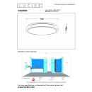 Lucide L791104030 LED Deckenleuchte DASHER  | 24W integrierte LED-Quelle | 1300lm | 2700K