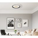 Globo 41290-52 LED-Deckenleuchte Lucky 1x52W | 2260lm | 2700-6000K - dimmbar, Fernbedienung, Nachtmodus, Memory-Funktion, weiß, schwarz, opal