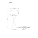 Globo LULA 21027S Tischlampe E14