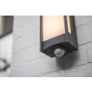 Lutec 5193002118 LED Außenwandleuchte mit Bewegungssensor Qubo 1x13W | 3000K | IP54