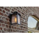 Lutec 5273601012 Außenwandleuchte Kelsey 1x40W | E27 | IP44 - Lampenschirm mit Wassertropfen-Effekt
