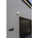 Lutec 7632201053 LED Außenwandleuchte mit Sensor Arc 1x19W | 5000K | IP54 - 2x verstellbarer Kopf