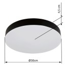 Globo 12384-24 LED Deckenleuchte MATTHEW | 24W integrierte LED-Quelle | 2150lm | 3000+4000+6500K