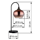 Globo 15548TG Tischlampe MAXY  E27