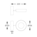 Zuma Line 003064-026724 LED Wandleuchte LARA integrierte LED-Quelle