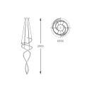 Zuma Line 003064-028411 LED Pendelleuchte COCO integrierte LED-Quelle