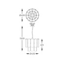 Zuma Line 003064-028380 Pendelleuchte NIRA E14