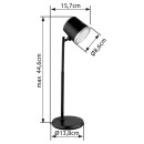 Globo 58454W LED Tischlampe MEEYA | 6W integrierte LED-Quelle | 300lm | 3000+4000+6500K
