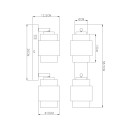 Globo 15560-2C Wandleuchte MILLEY  E27 | mit Schalter