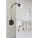 Globo 57310B Wandleuchte Milly 1x35W | GU10 - Schalter am Gehäuse, flexibler Arm, schwarz