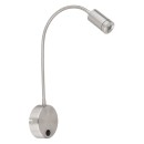 Globo 57311N LED-Wandleuchte Milly 1x3W | 180lm | 3000K - Schalter am Gehäuse, Nickel