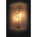 Globo 15326-2SN Stehleuchte Mina 2x40W | E27 - schwarz, Holz