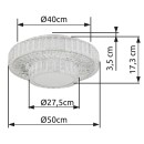 Globo 67162-50D LED Deckenleuchte MUCKY  | 50W integrierte LED-Quelle | 3965lm | 2700-6000K