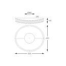 Zuma Line 003064-028427 LED Deckenleuchte GANO integrierte LED-Quelle