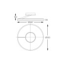 Zuma Line 003064-028416 LED Deckenleuchte MALU integrierte LED-Quelle