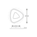 Zuma Line 003064-028428 LED Deckenleuchte GETAFE integrierte LED-Quelle