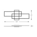 Zuma Line 003064-028401 LED Deckenleuchte ERVI integrierte LED-Quelle
