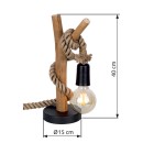 Globo 52060146X Tischlampe NERIDA  E27 | mit Schalter