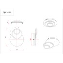 Globo 78414W LED Wandleuchte ODONELL  | 20W integrierte LED-Quelle | 1490lm | 3000K