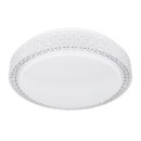 Globo 41749-12 LED-Deckenleuchte Ovi 1x12W | 890lm | 2700-4200-6500K - Schimmereffekt, dimmbar, weiß, opal