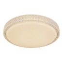 Globo 41749-22 LED-Deckenleuchte Ovi 1x22W | 1600lm | 2700-4200-6500K - Schimmereffekt, dimmbar, weiß, opal