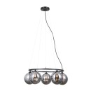 Italux PND-1098-5R-BK Pendelleuchte Molite G9