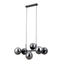 Italux PND-1098-6-BK Pendelleuchte Molite E14