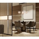 ITALUX PND-112038-3-BRO+AMB Hatella 3xE27 schwarz, kupfer, amber