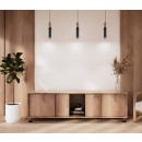 Italux PND-14290-1-BRO-BK Pendelleuchte Isidora GU10