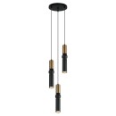 Italux PND-14290-3-BRO-BK Pendelleuchte Isidora GU10