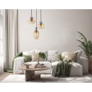 Italux PND-31882-3A-GD-AMB Pendelleuchte Fanda | 40W E27 | gold | rosa