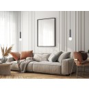 Italux PND-33574-1-BK Pendelleuchte Filano | 5W G9 | schwarz | opal