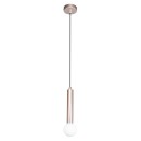 Italux PND-33574-1-CF Pendelleuchte Filano | 5W G9 | braun | opal
