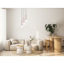 Italux 5906630853120 Pendelleuchte Filano | 5W G9 | braun | opal