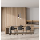 Italux 5906630852260 LED Pendelleuchte Evans | 22W integrierte LED-Quelle | 3000K | gold | opal