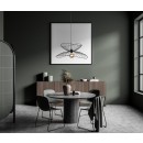 ITALUX PND-34429-1-BK Galia 1xE27 D650mm schwarz