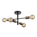 Italux PND-4025-4-BL-HBR Deckenleuchte Piansi | 4x40W E27