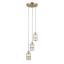 Italux PND-40668-3-HBR Pendelleuchte Alma E27