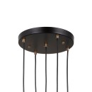 Italux PND-40813-5R-BK-HBR Pendelleuchte Torno E14