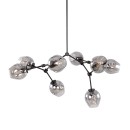Italux PND-75075-8-BK-SG Pendelleuchte Ferral E27