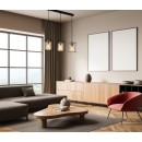 Italux PND-78901-3-BK+AMB Pendelleuchte Kalula E27