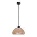 Italux PND-84638-BK-AMB Pendelleuchte Apiro | 7W E27 | schwarz | gelb